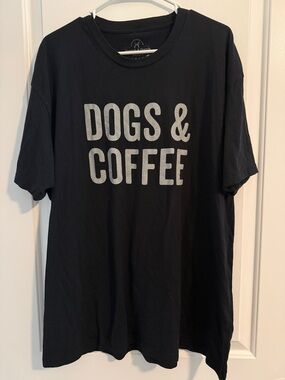 Dogs & Coffee Graphic Tee - Dog Lover T-Shirt